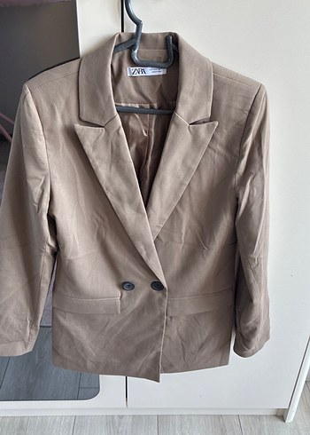 Zara Bej Zara Blazer Ceket