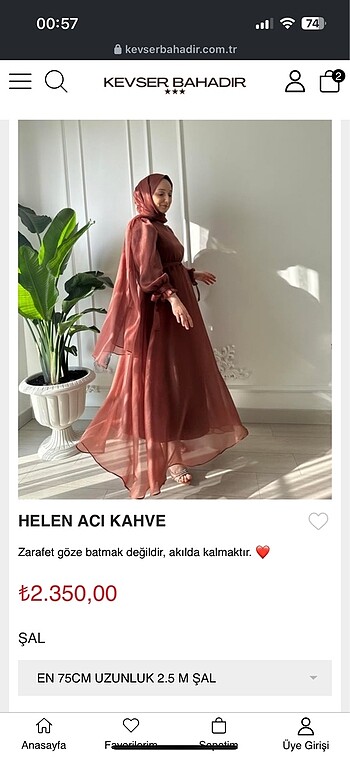 Diğer Kevser Bahadır Helen acı kahve abiye
