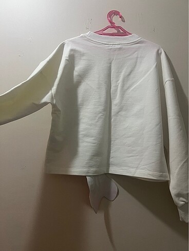 10 Yaş Beden beyaz Renk Kız çocuk sweat