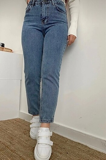 Diğer Kadın yüksel bel mom jean