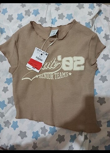 bershka orjinal crop tshirt