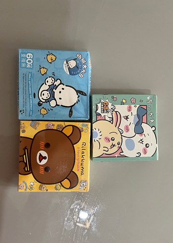 Rilakkuma Temalı Pastel Renkli Peçeteler