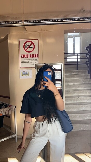 beyaz palazzo pant