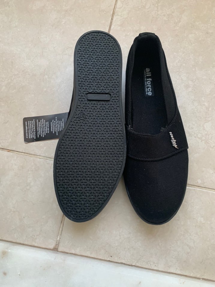 Allforce Siyah Kadın Günlük Dolgu Topuk Ayakkabı - Görsel 2