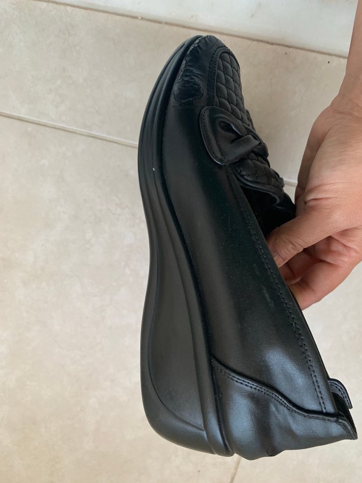 Kadın Siyah Pliseli Topuklu Babet - Görsel 2