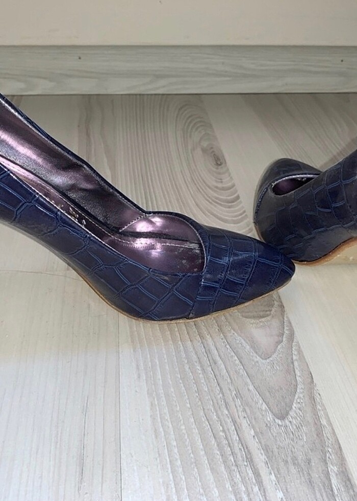 Kadın Mavi Stiletto - Görsel 2