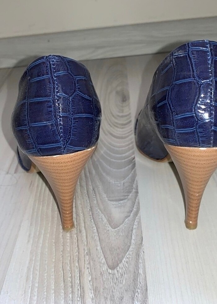 Kadın Mavi Stiletto - Görsel 3