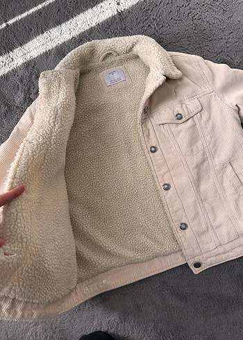 Düğmeli Bej Kadın Ceket - Görsel 2