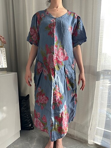 Zara Keten elbise