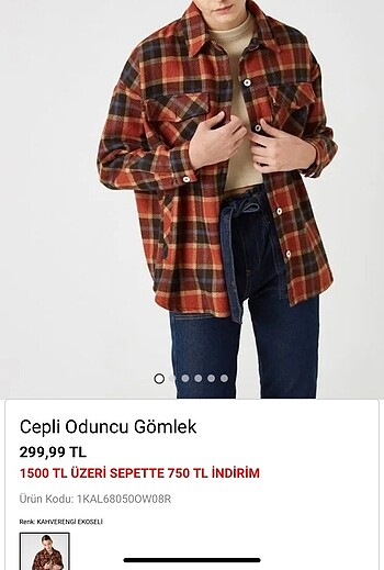 34 Beden Oversize oduncu gömlek