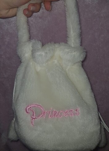 Peluş princess çanta 