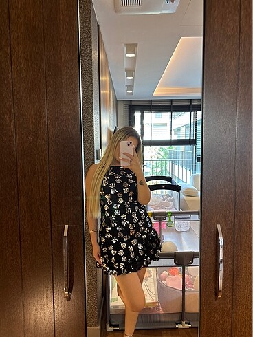 xs Beden siyah Renk Koton gece elbisesi