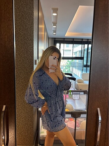 s Beden mavi Renk Zara tulum