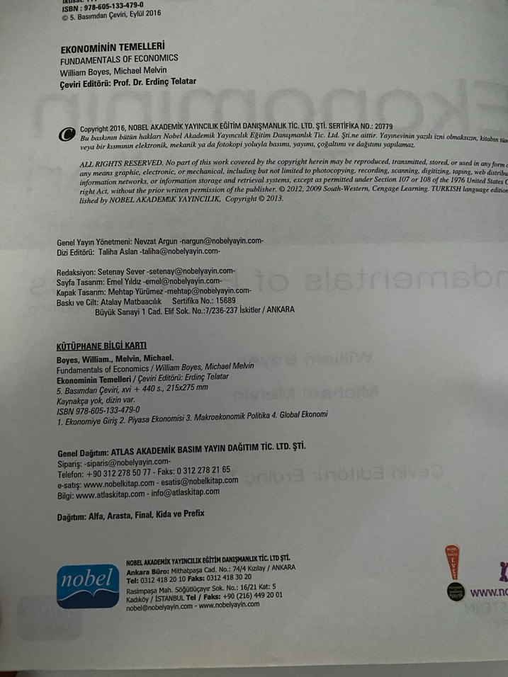Ekonominin Temelleri - Erdinç Telatar - Görsel 3