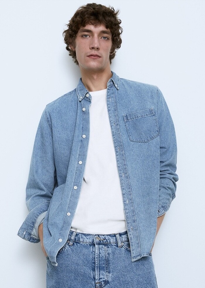ZARA - Denim Gömlek / Ceket — görsel 2/9