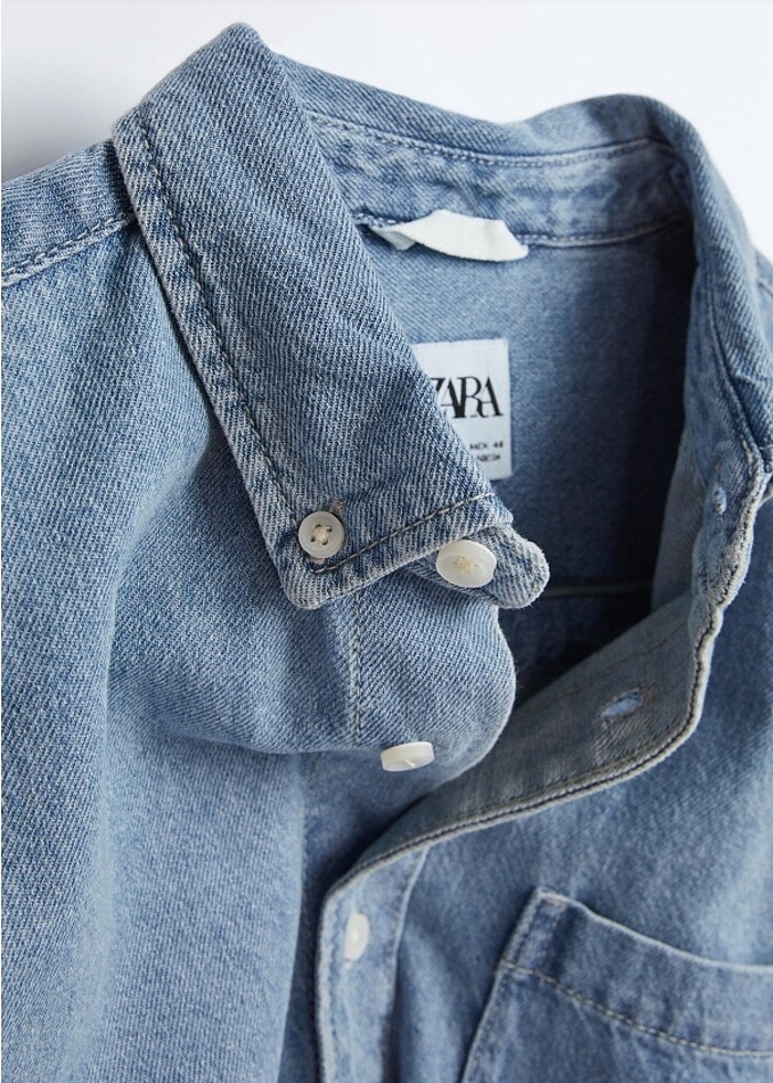 ZARA - Denim Gömlek / Ceket — görsel 9/9
