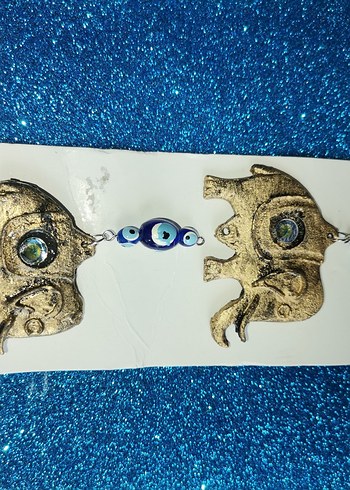 nazar boncuklu filli süs - Görsel 2