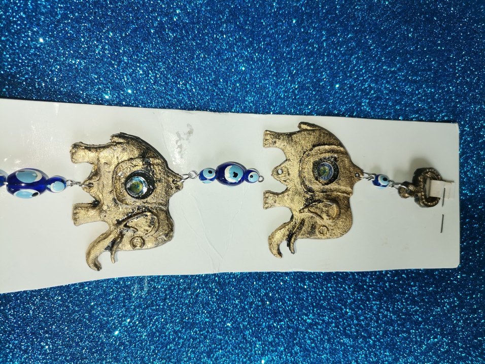 nazar boncuklu filli süs - Görsel 2