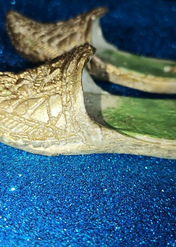 Boncuklu ve Nakışlı Seramik Kadın Terlikleri - Görsel 3