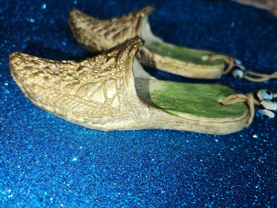 Boncuklu ve Nakışlı Seramik Kadın Terlikleri - Görsel 3