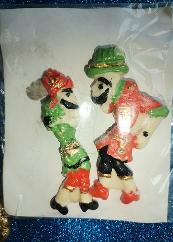 Mavi Zeminli Renkli Figürin Seti - Görsel 3