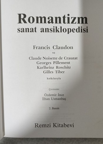  Beden Romantizm Sanat Ansiklopedisi Kitabı