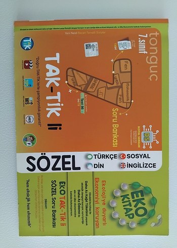Tonguç TAK-TİK li Sözel Soru Bankası