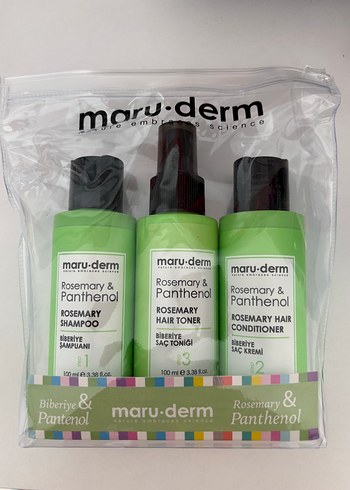 Maru-Derm Biberiye & Panthenol Saç Bakım Seti