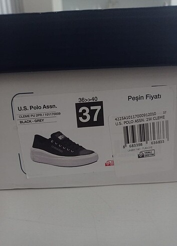 U.S Polo Assn. POLO ORJİNAL 37 NUMARA UNİSEX AYAKKABI