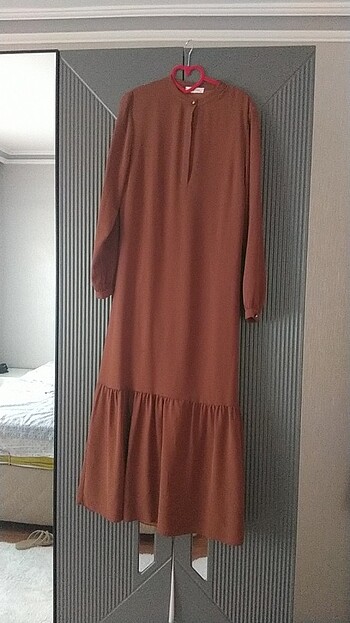Armine marka 44 beden elbise taba rengi