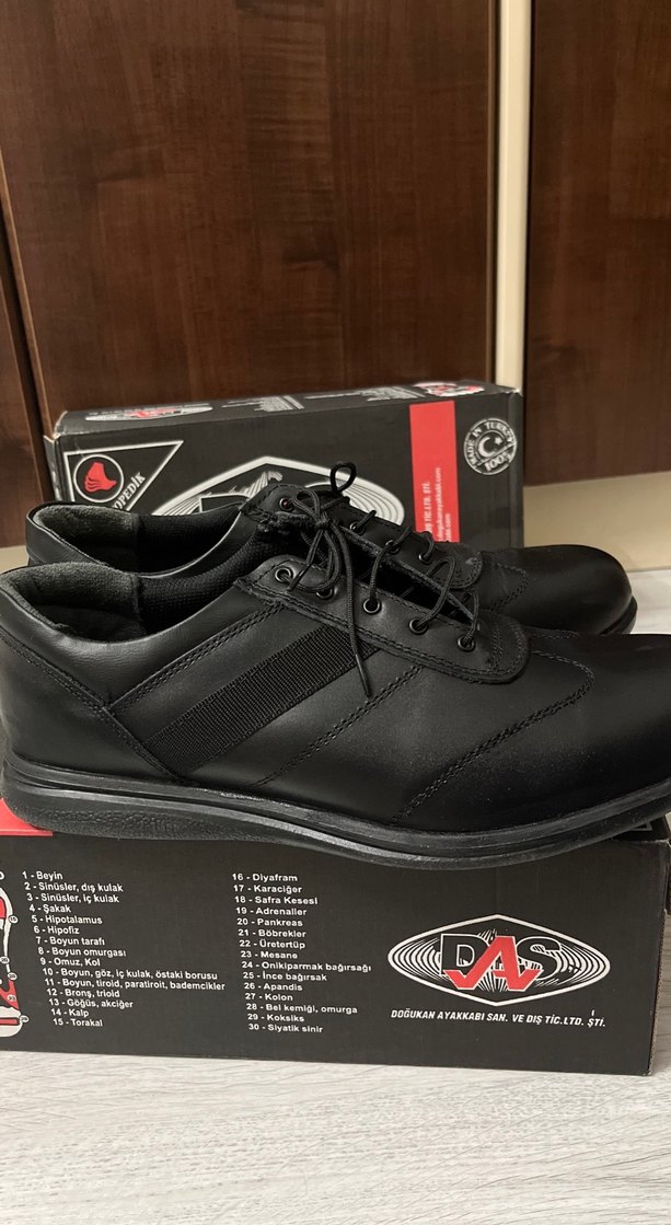 Siyah Erkek Spor Ayakkabı 43 numara güvenlik ayakkabısı - Görsel 2