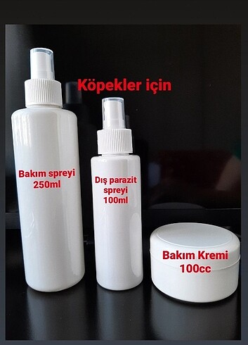 BAKIM SPREYİ + DIŞ PARAZİT + BAKIM KREMİ