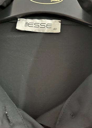 Siyah Uzun Kollu Düğmeli Kadın Gömlek - Görsel 4