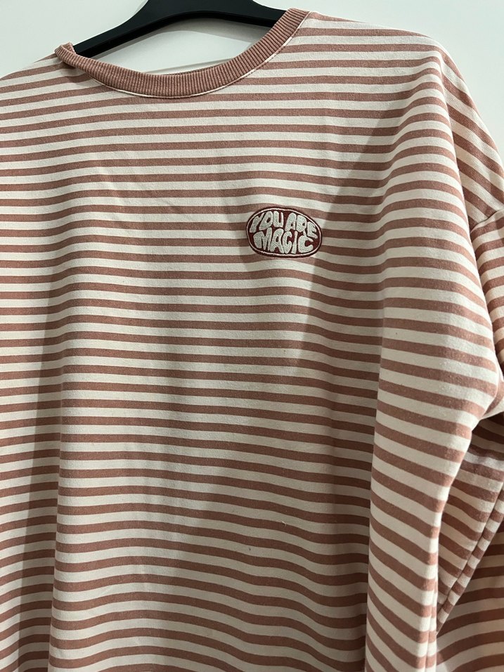 Bej Çizgili tunik - Görsel 4