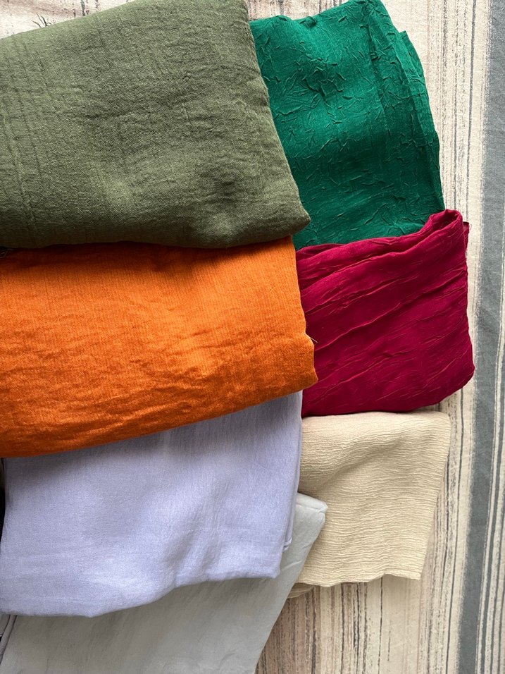 Şal bürümcük bambu kraş pamuk - Görsel 3