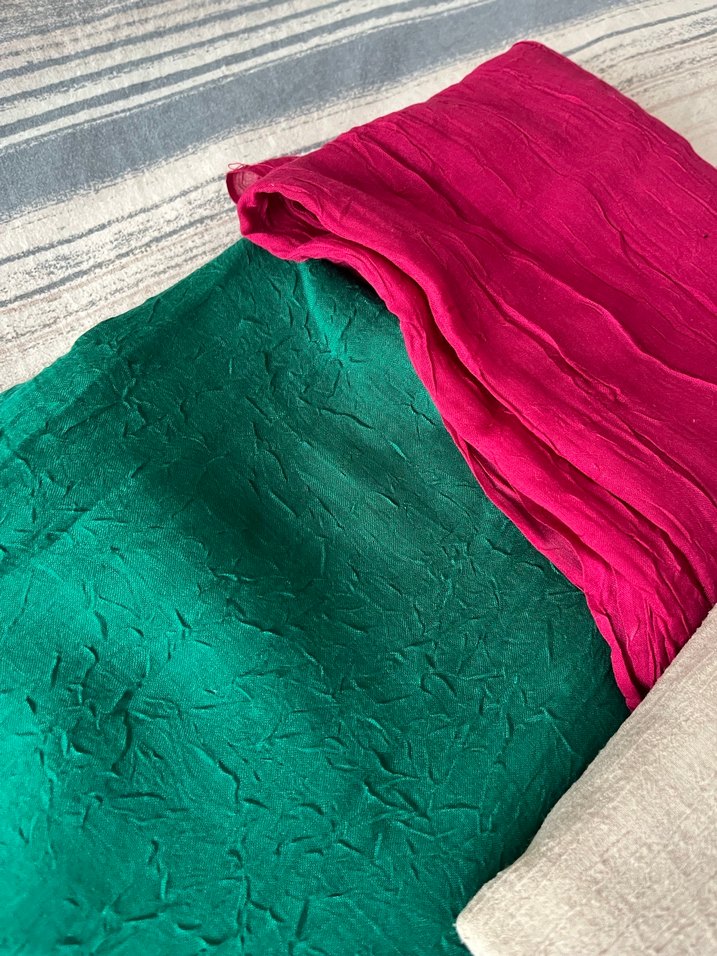 Kadın Çok Renkli Bohem Kumaş Şal - Görsel 3