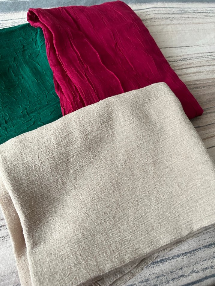 Kadın Çok Renkli Bohem Kumaş Şal - Görsel 2