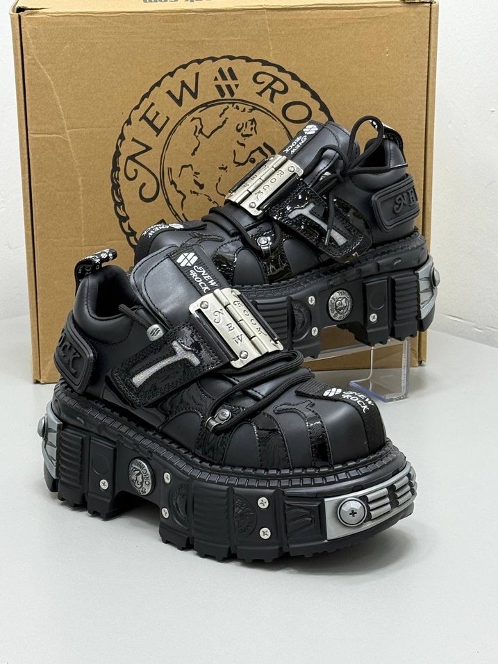 New Rock women Goth Boot - Görsel 5