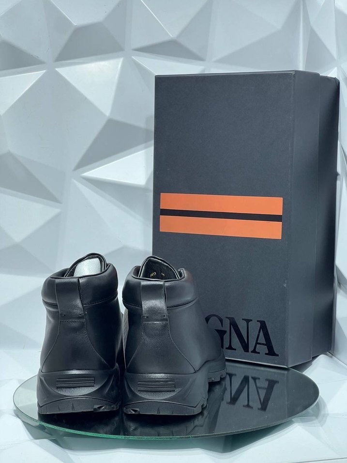 ZEGNA Siyah Fermuarlı Erkek Botları - Görsel 4