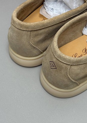 43 Beden Loro piana Bej Süet Erkek Günlük Loafer Ayakkabı
