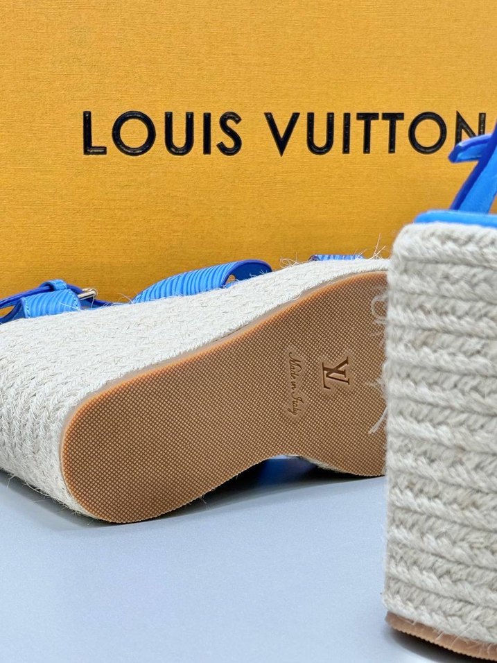 Louis vuitton Mavi Kadın Dolgu Topuk Espadril - Görsel 3