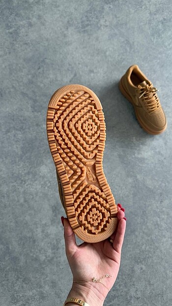 44 Beden camel Renk Nike air force 1 luxe ?Flax