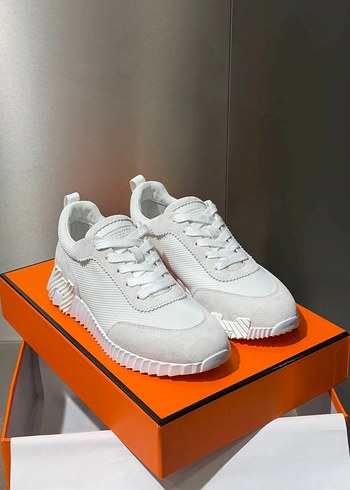 Hermes Minimal Beyaz Sneaker
