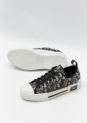 Dior Monogramli Siyah Beyaz Sneaker