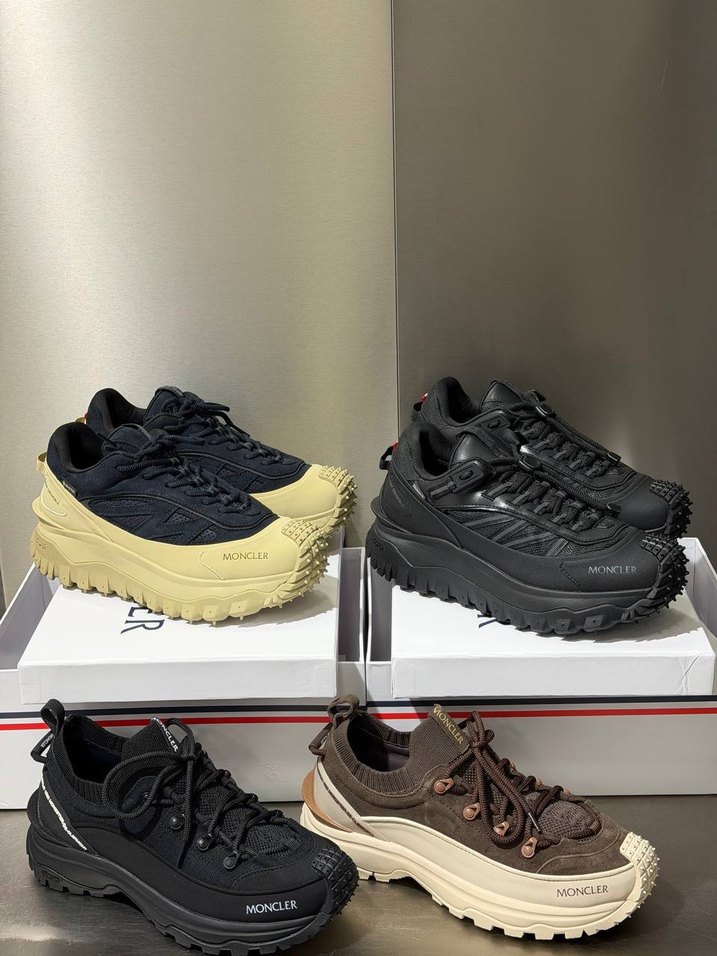 Moncler Kahverengi Bağcıklı Sneaker — görsel 4/4