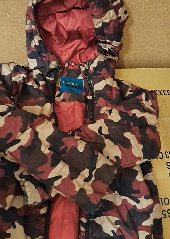 Kamuflaj cocuk mont 7-8 yaş - Görsel 3