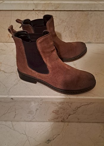 DERIMOD taba renkli, süet chelsea bot - Görsel 5