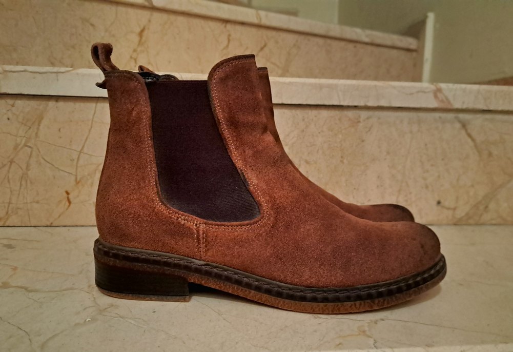 DERIMOD taba renkli, süet chelsea bot - Görsel 2