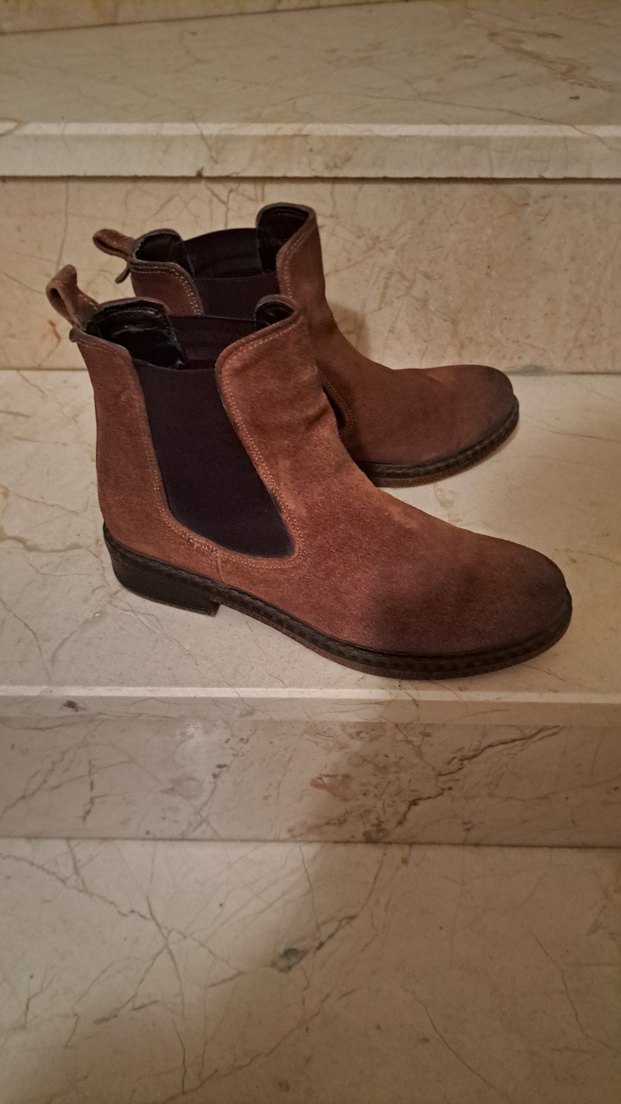 DERIMOD taba renkli, süet chelsea bot - Görsel 5