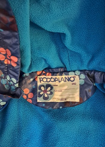 Kız Çocuk Kapüşonlu Çiçek Desenli Yağmurluk - Görsel 4